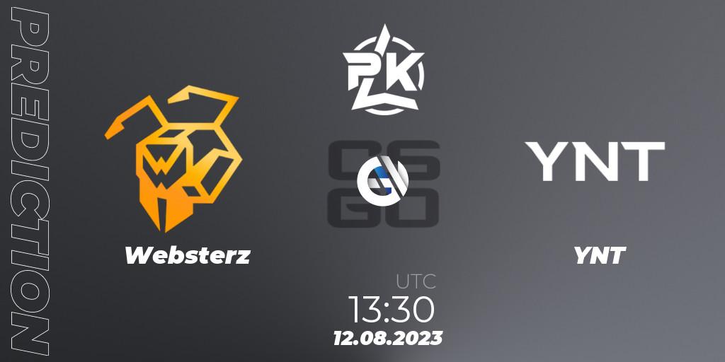 Websterz - YNT: ennuste. 12.08.2023 at 14:30, Counter-Strike (CS2), Russian Cybersport League 2023