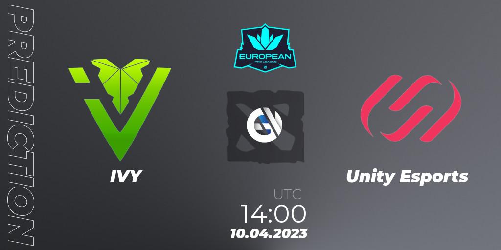 IVY - Unity Esports: ennuste. 10.04.2023 at 14:04, Dota 2, European Pro League Season 8