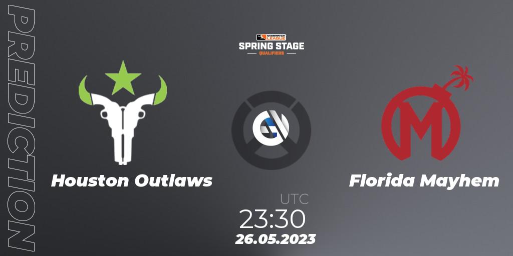 Houston Outlaws - Florida Mayhem: ennuste. 26.05.23, Overwatch, OWL Stage Qualifiers Spring 2023 West