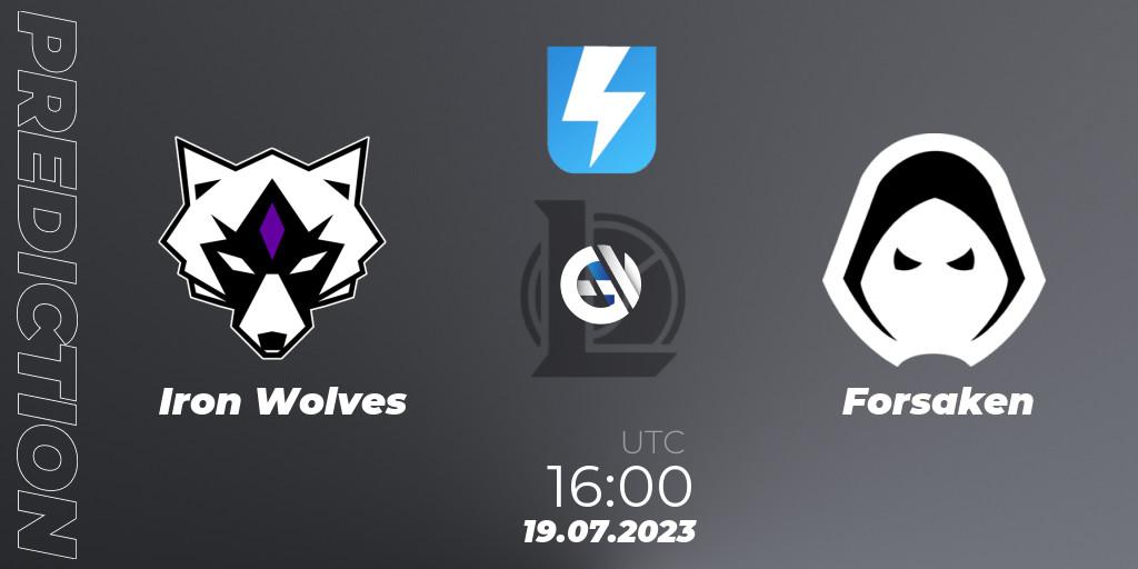 Iron Wolves - Forsaken: ennuste. 14.06.2023 at 18:00, LoL, Ultraliga Season 10 2023 Regular Season
