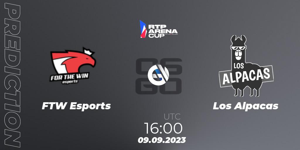 FTW Esports - Los Alpacas: ennuste. 09.09.2023 at 18:00, Counter-Strike (CS2), RTP Arena Cup 2023