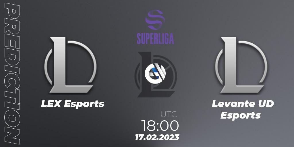 LEX Esports - Levante UD Esports: ennuste. 17.02.2023 at 18:00, LoL, LVP Superliga 2nd Division Spring 2023 - Group Stage