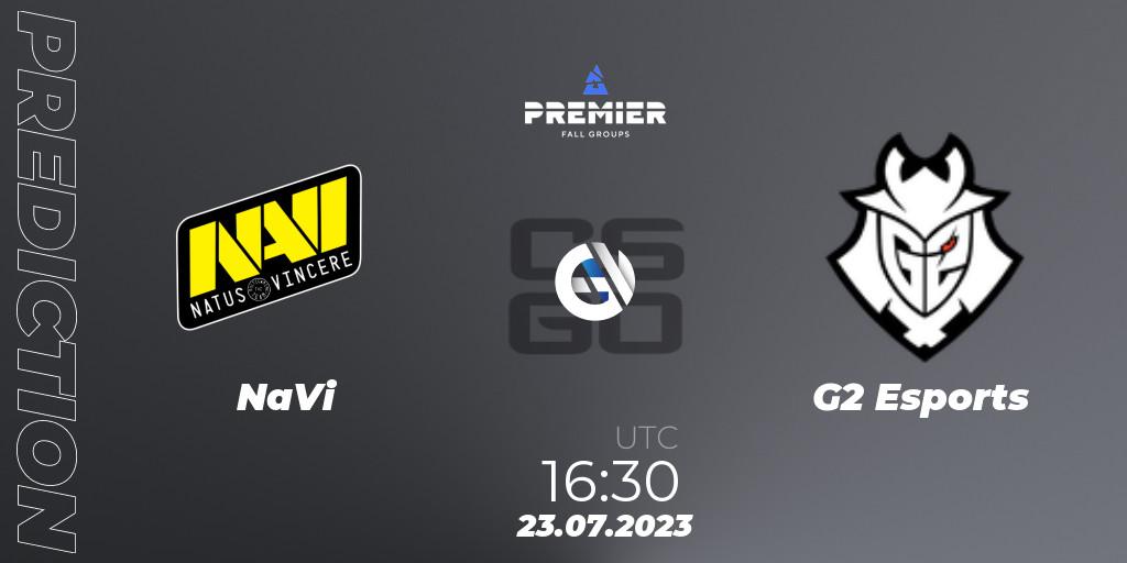 NaVi - G2 Esports: ennuste. 23.07.2023 at 15:40, Counter-Strike (CS2), BLAST Premier Fall Groups 2023