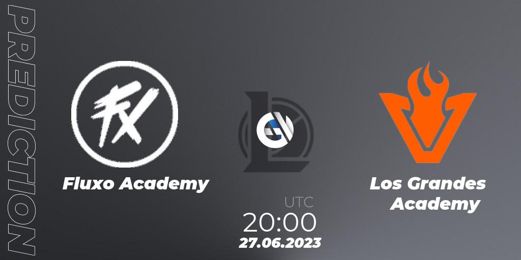 Fluxo Academy - Los Grandes Academy: ennuste. 27.06.2023 at 20:00, LoL, CBLOL Academy Split 2 2023 - Group Stage