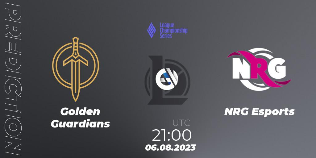 Golden Guardians - NRG Esports: ennuste. 06.08.23, LoL, LCS Summer 2023 - Playoffs