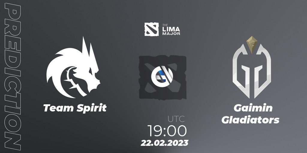 Team Spirit - Gaimin Gladiators: ennuste. 22.02.23, Dota 2, The Lima Major 2023