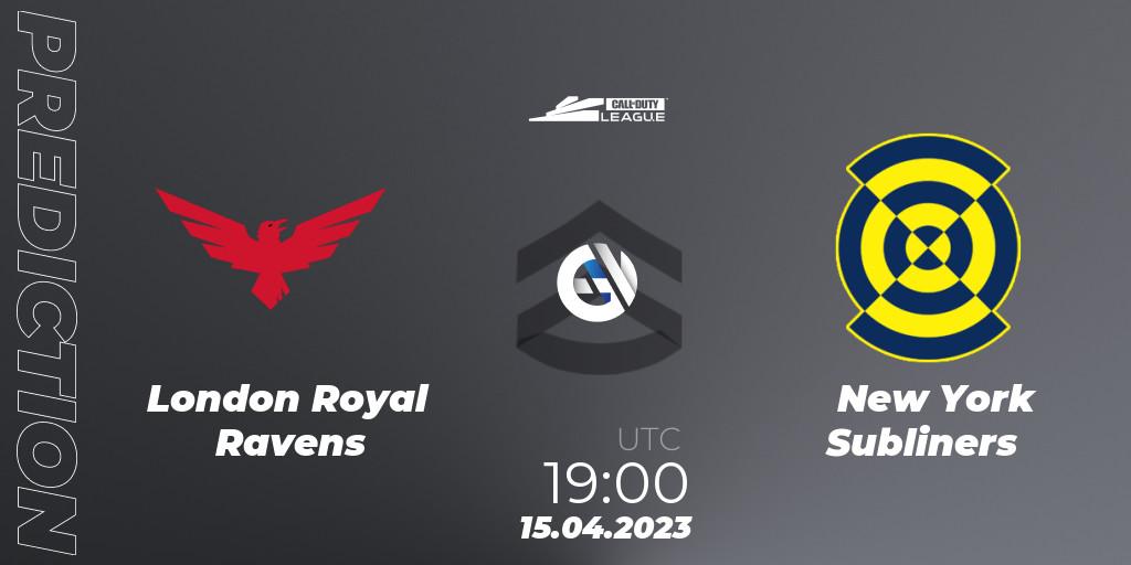 London Royal Ravens - New York Subliners: ennuste. 15.04.2023 at 19:00, Call of Duty, Call of Duty League 2023: Stage 4 Major Qualifiers