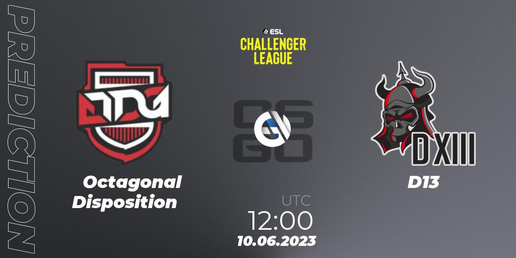 Octagonal Disposition - D13: ennuste. 10.06.23, CS2 (CS:GO), ESL Challenger League Season 45 Relegation: Asia-Pacific