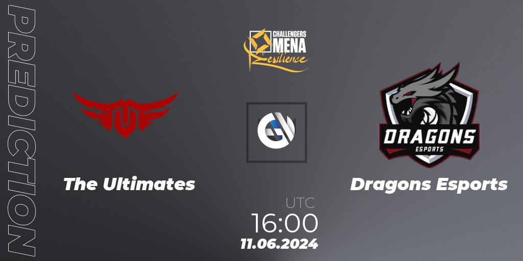 The Ultimates - Dragons Esports: ennuste. 11.06.2024 at 16:00, VALORANT, VALORANT Challengers 2024 MENA: Resilience Split 2 - GCC and Iraq