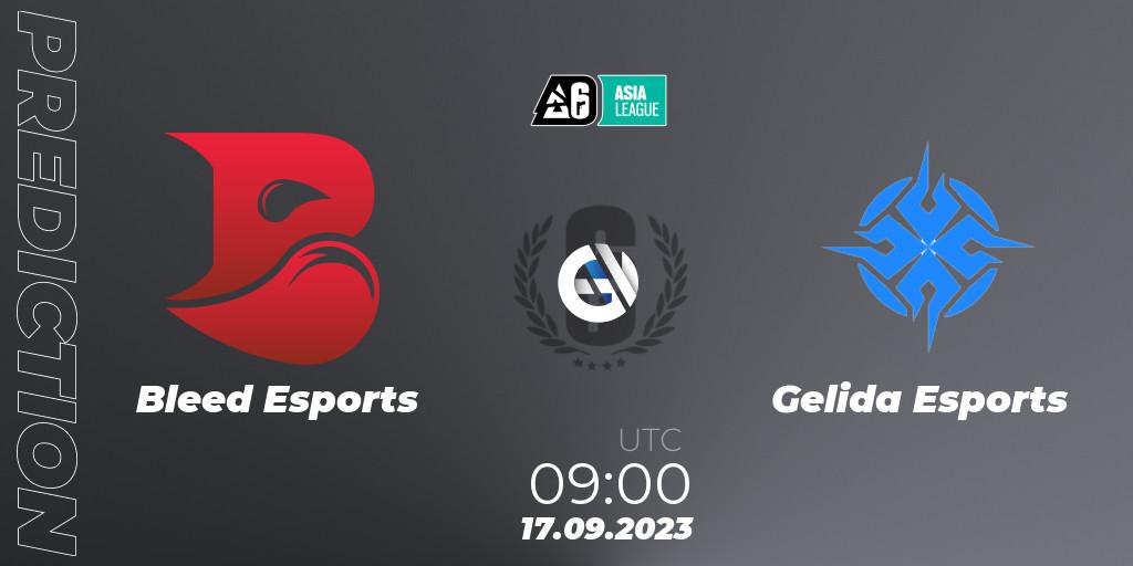 Bleed Esports - Gelida Esports: ennuste. 17.09.2023 at 09:00, Rainbow Six, SEA League 2023 - Stage 2