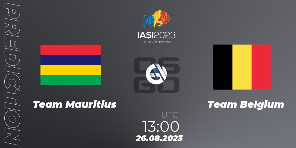 Team Mauritius - Team Belgium: ennuste. 26.08.2023 at 18:30, Counter-Strike (CS2), IESF World Esports Championship 2023