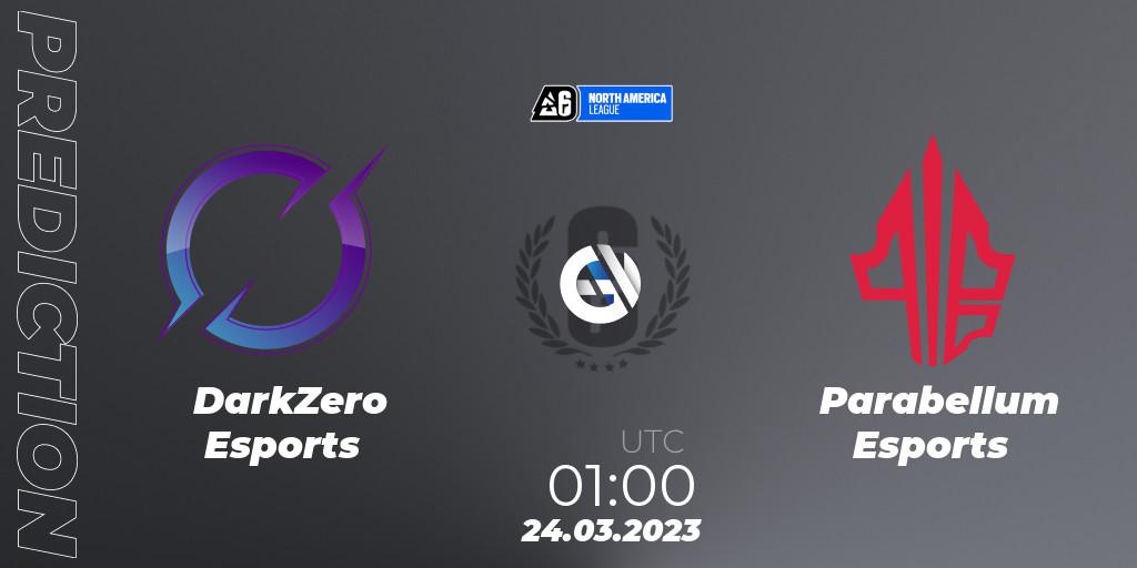 DarkZero Esports - Parabellum Esports: ennuste. 24.03.23, Rainbow Six, North America League 2023 - Stage 1