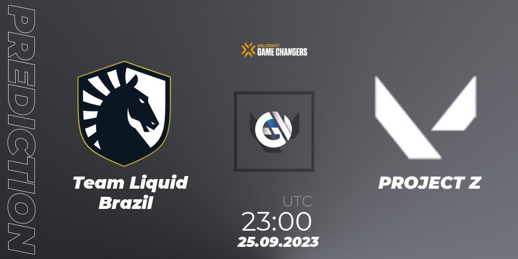 Team Liquid Brazil - PROJECT Z: ennuste. 25.09.2023 at 23:00, VALORANT, VCT 2023: Game Changers Brazil Series 2