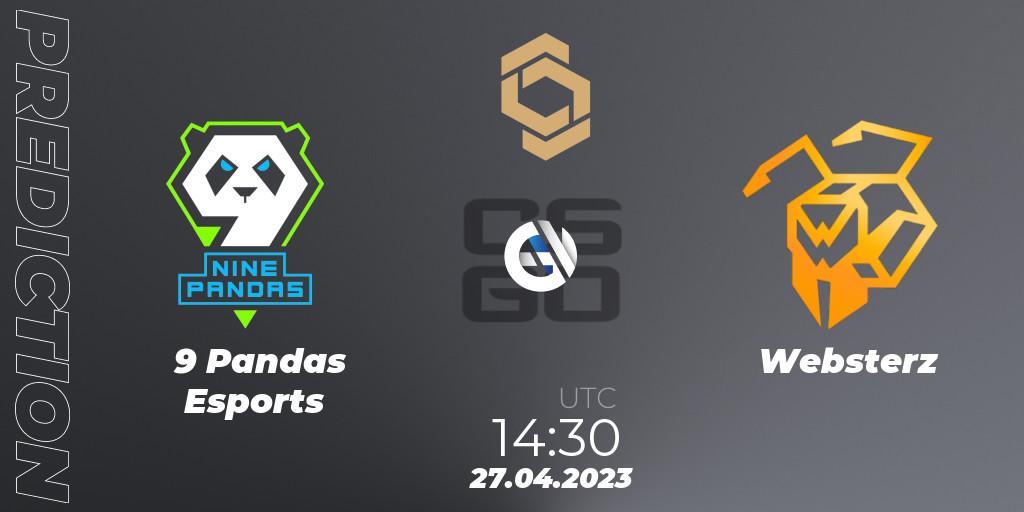 9 Pandas Esports - Websterz: ennuste. 27.04.2023 at 14:30, Counter-Strike (CS2), CCT South Europe Series #4