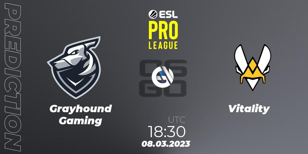 Grayhound Gaming - Vitality: ennuste. 08.03.23, CS2 (CS:GO), ESL Pro League Season 17