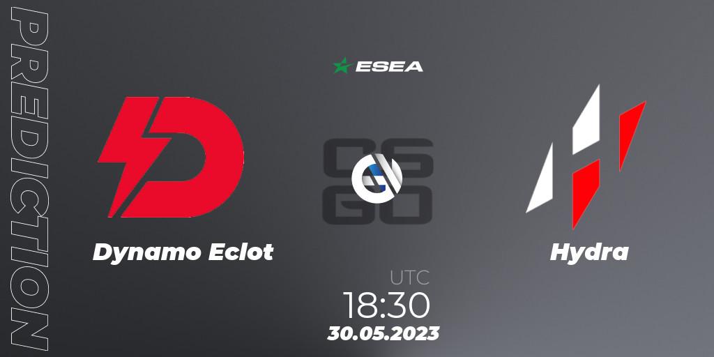 Dynamo Eclot - Hydra: ennuste. 30.05.2023 at 17:00, Counter-Strike (CS2), ESEA Advanced Season 45 Europe