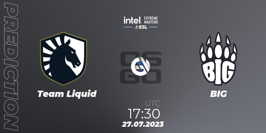 Team Liquid - BIG: ennuste. 27.07.23, CS2 (CS:GO), IEM Cologne 2023 - Play-In