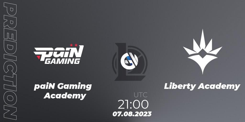 paiN Gaming Academy - Liberty Academy: ennuste. 07.08.2023 at 21:00, LoL, CBLOL Academy Split 2 2023 - Group Stage