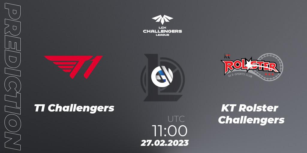 T1 Challengers - KT Rolster Challengers: ennuste. 27.02.2023 at 11:00, LoL, LCK Challengers League 2023 Spring
