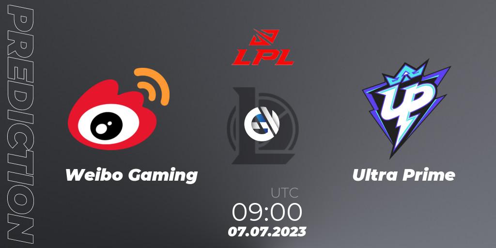 Weibo Gaming - Ultra Prime: ennuste. 07.07.23, LoL, LPL Summer 2023 Regular Season