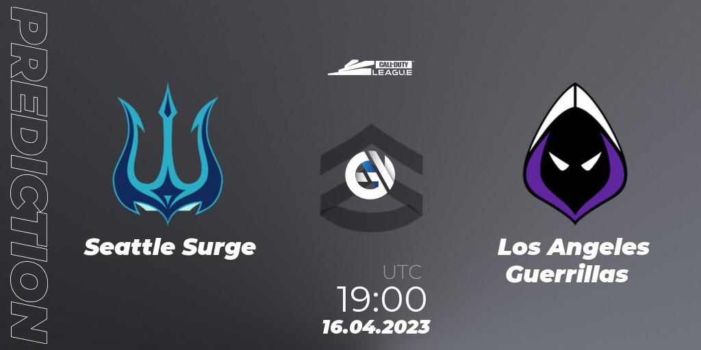 Seattle Surge - Los Angeles Guerrillas: ennuste. 16.04.2023 at 19:00, Call of Duty, Call of Duty League 2023: Stage 4 Major Qualifiers