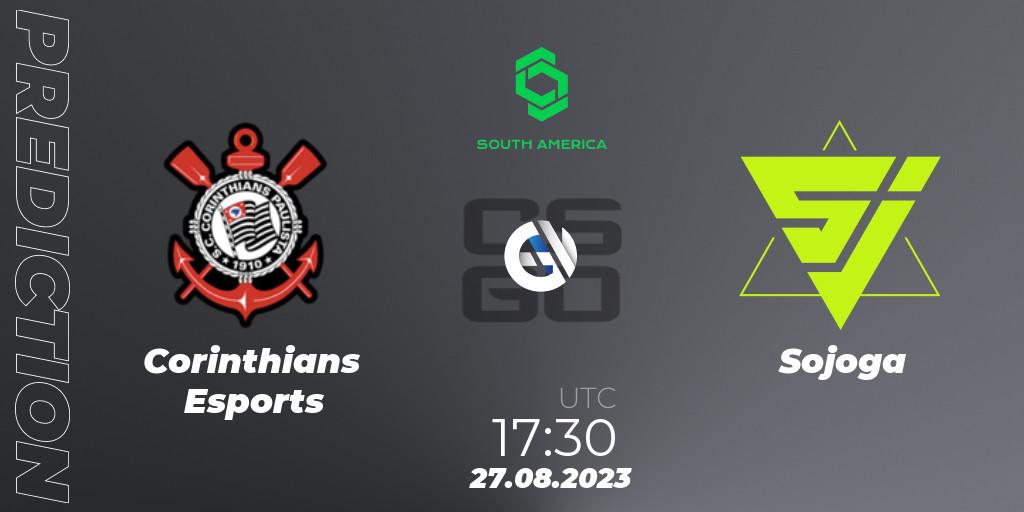 Corinthians Esports - Sojoga: ennuste. 27.08.2023 at 17:30, Counter-Strike (CS2), CCT South America Series #10