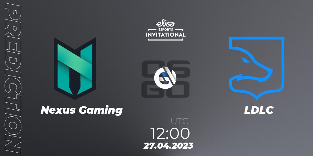 Nexus Gaming - LDLC: ennuste. 27.04.2023 at 12:00, Counter-Strike (CS2), Elisa Invitational Spring 2023