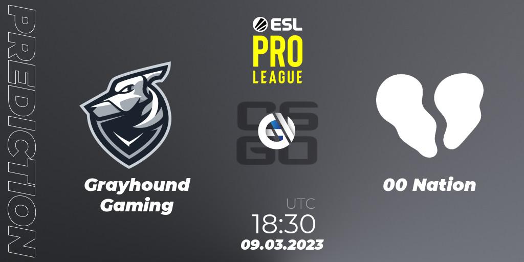 Grayhound Gaming - 00 Nation: ennuste. 09.03.23, CS2 (CS:GO), ESL Pro League Season 17