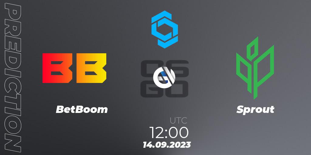 BetBoom - Sprout: ennuste. 14.09.2023 at 12:00, Counter-Strike (CS2), CCT East Europe Series #2