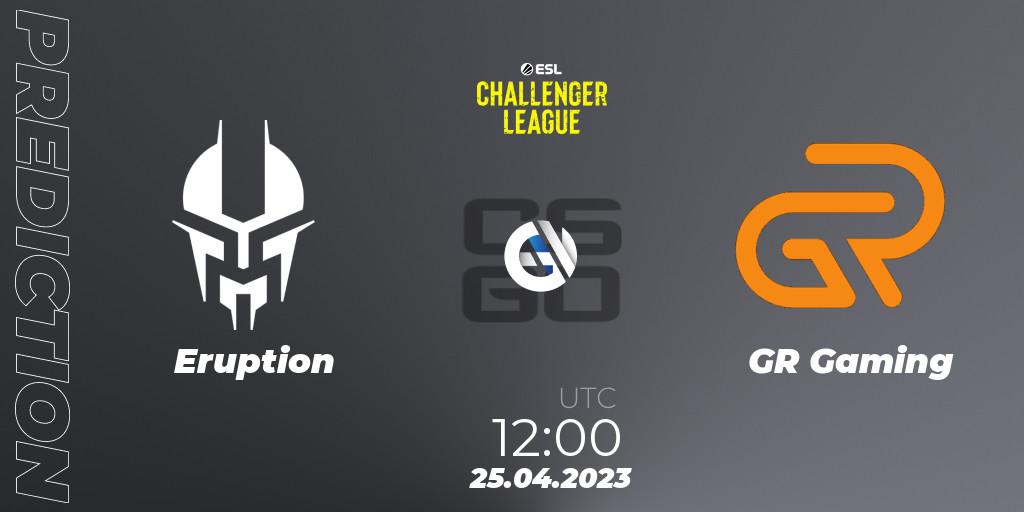 Eruption - GR Gaming: ennuste. 25.04.2023 at 12:00, Counter-Strike (CS2), ESL Challenger League Season 45: Asia-Pacific