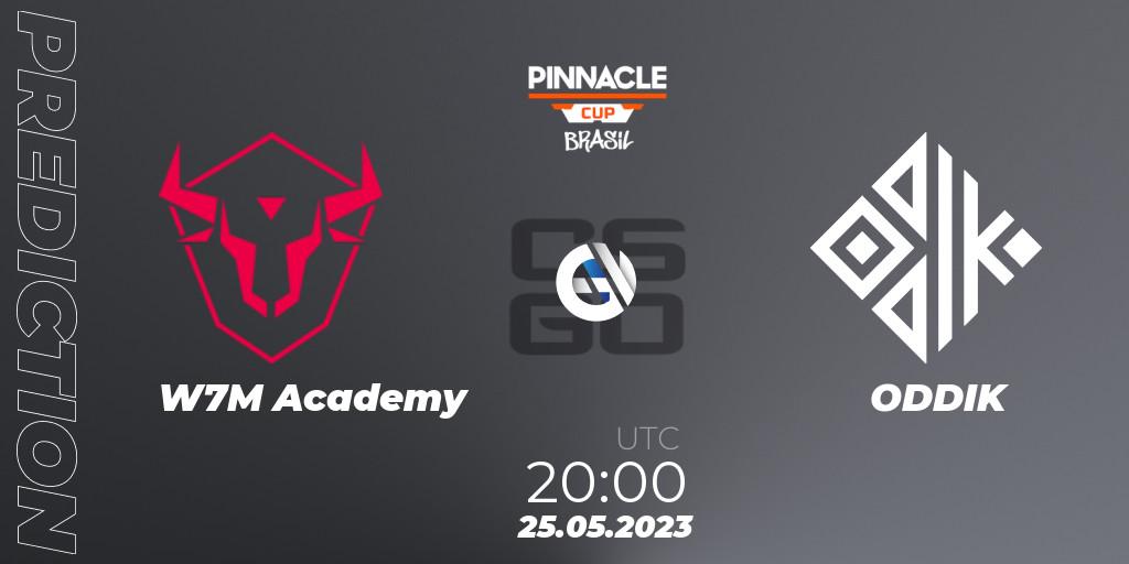 w7m Academy - ODDIK: ennuste. 25.05.2023 at 20:45, Counter-Strike (CS2), Pinnacle Brazil Cup 1