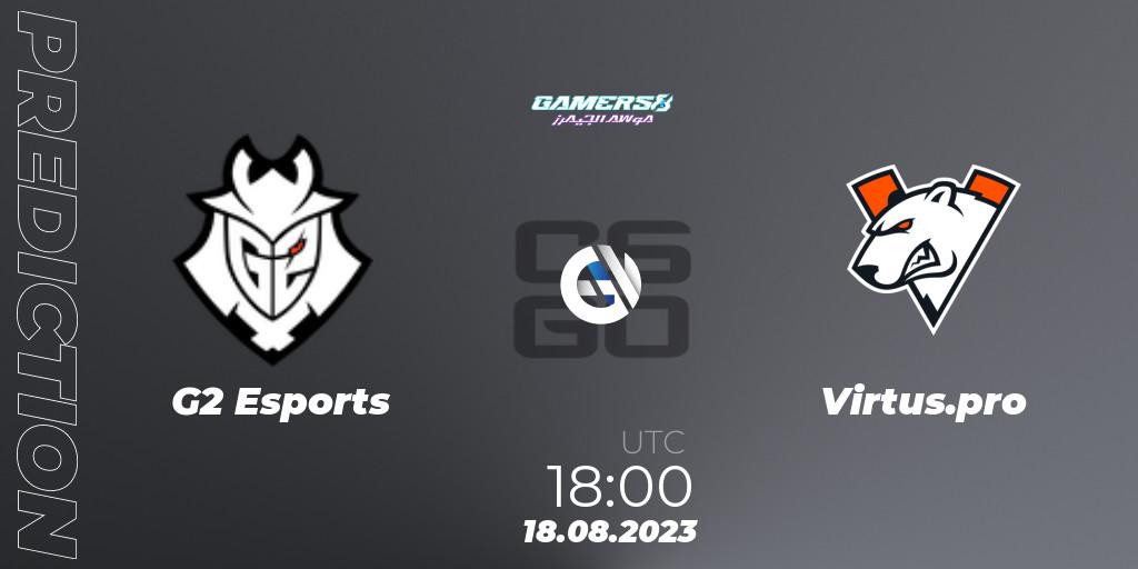 G2 Esports - Virtus.pro: ennuste. 18.08.23, CS2 (CS:GO), Gamers8 2023