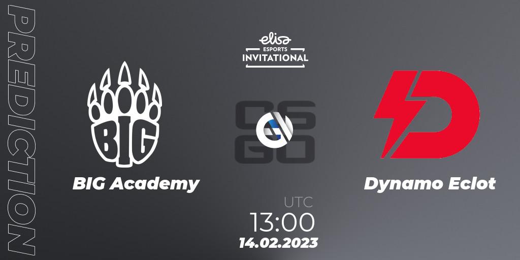 BIG Academy - Dynamo Eclot: ennuste. 14.02.2023 at 13:00, Counter-Strike (CS2), Elisa Invitational Winter 2023