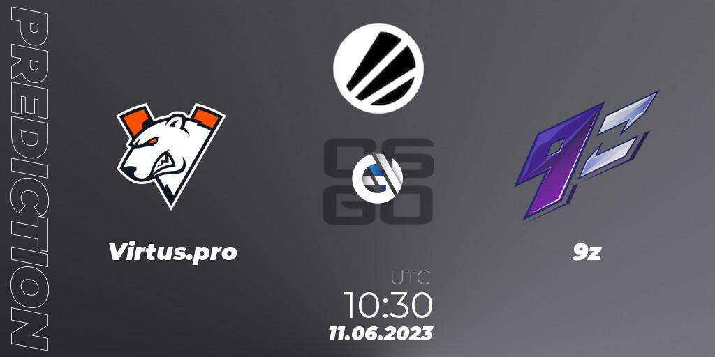 Virtus.pro - 9z: ennuste. 11.06.23, CS2 (CS:GO), ESL Challenger Katowice 2023
