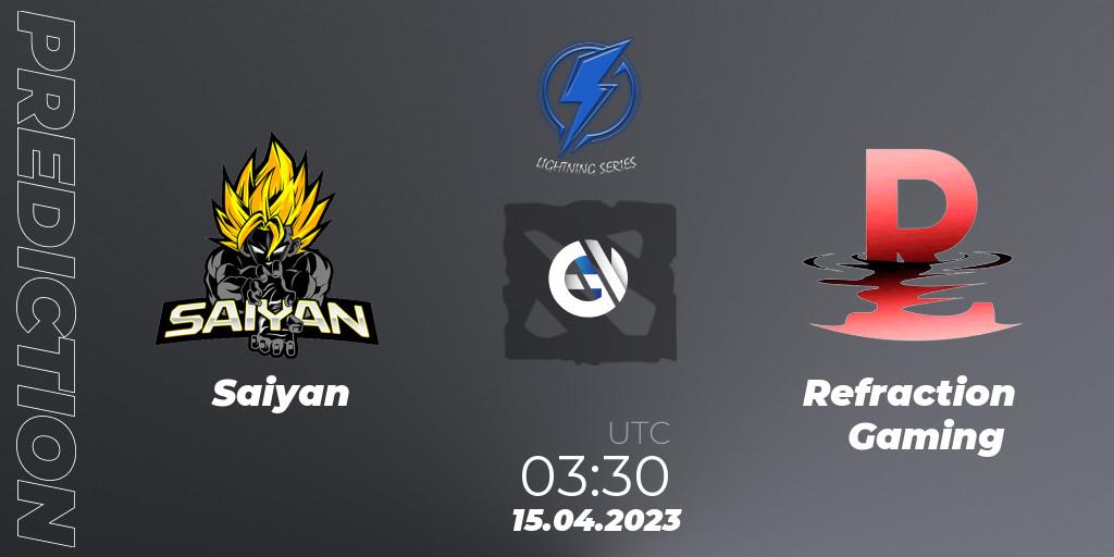 Saiyan - Refraction Gaming: ennuste. 15.04.23, Dota 2, Lightning Series