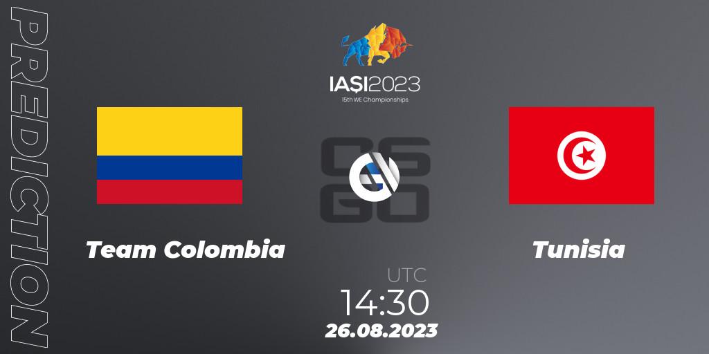 Team Colombia - Tunisia: ennuste. 26.08.2023 at 20:10, Counter-Strike (CS2), IESF World Esports Championship 2023