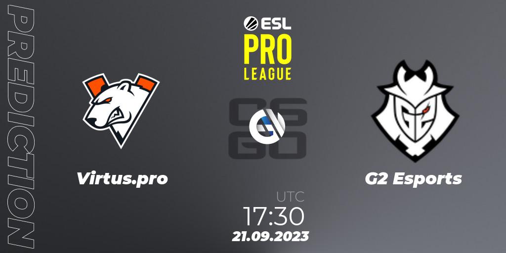 Virtus.pro - G2 Esports: ennuste. 21.09.2023 at 17:30, Counter-Strike (CS2), ESL Pro League Season 18