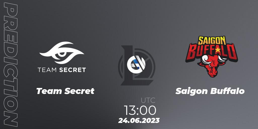 Team Secret - Saigon Buffalo: ennuste. 24.06.2023 at 13:00, LoL, VCS Dusk 2023
