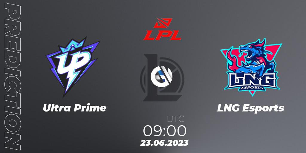 Ultra Prime - LNG Esports: ennuste. 23.06.23, LoL, LPL Summer 2023 Regular Season