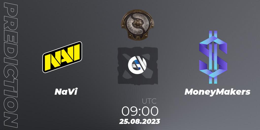 NaVi - MoneyMakers: ennuste. 25.08.2023 at 09:59, Dota 2, The International 2023 - Eastern Europe Qualifier