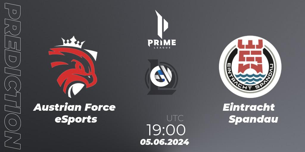 Austrian Force eSports - Eintracht Spandau: ennuste. 05.06.2024 at 19:00, LoL, Prime League Summer 2024