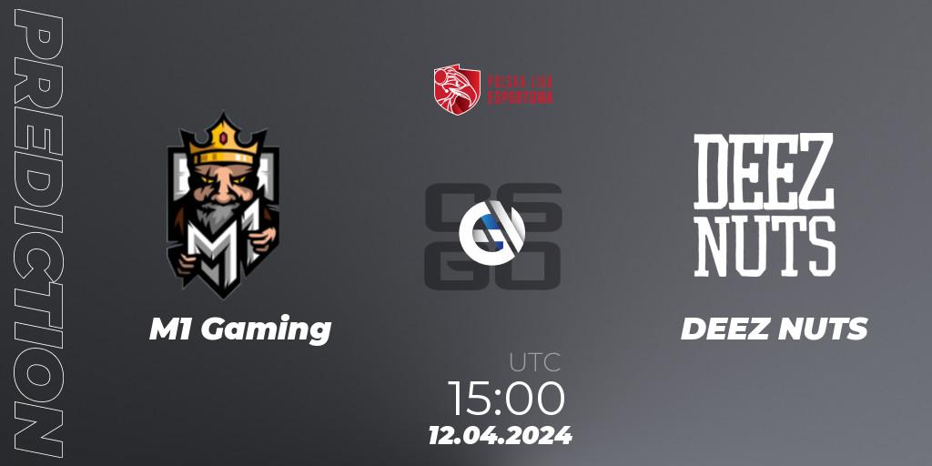 M1 Gaming - DEEZ NUTS: ennuste. 12.04.2024 at 15:00, Counter-Strike (CS2), Polska Liga Esportowa 2024: Split #1