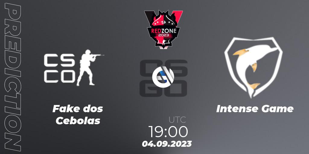 Fake dos Cebolas - Intense Game: ennuste. 04.09.2023 at 19:00, Counter-Strike (CS2), RedZone PRO League 2023 Season 6