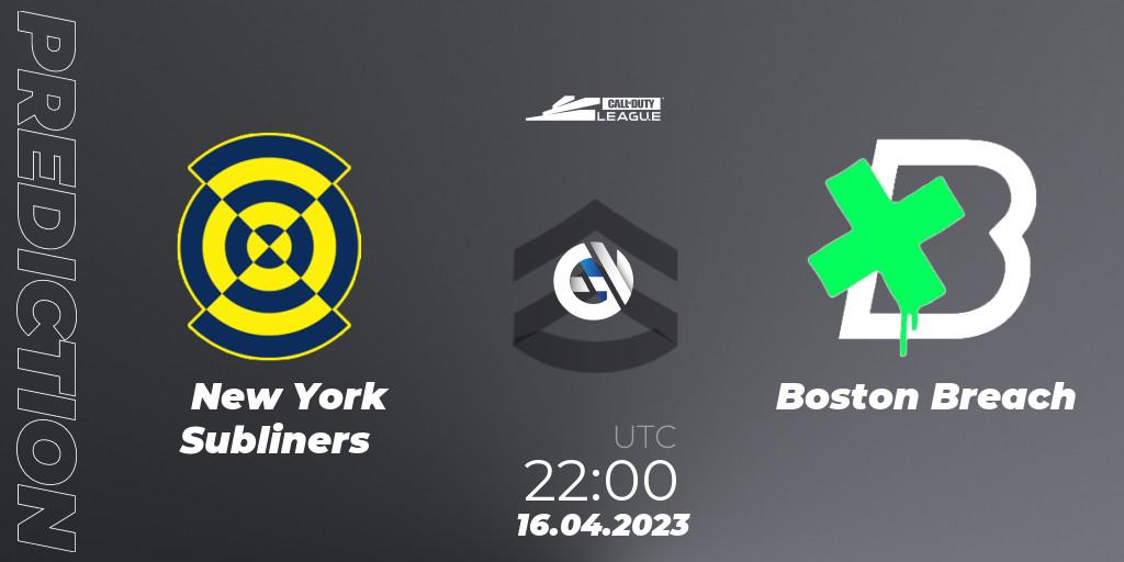 New York Subliners - Boston Breach: ennuste. 16.04.2023 at 22:00, Call of Duty, Call of Duty League 2023: Stage 4 Major Qualifiers