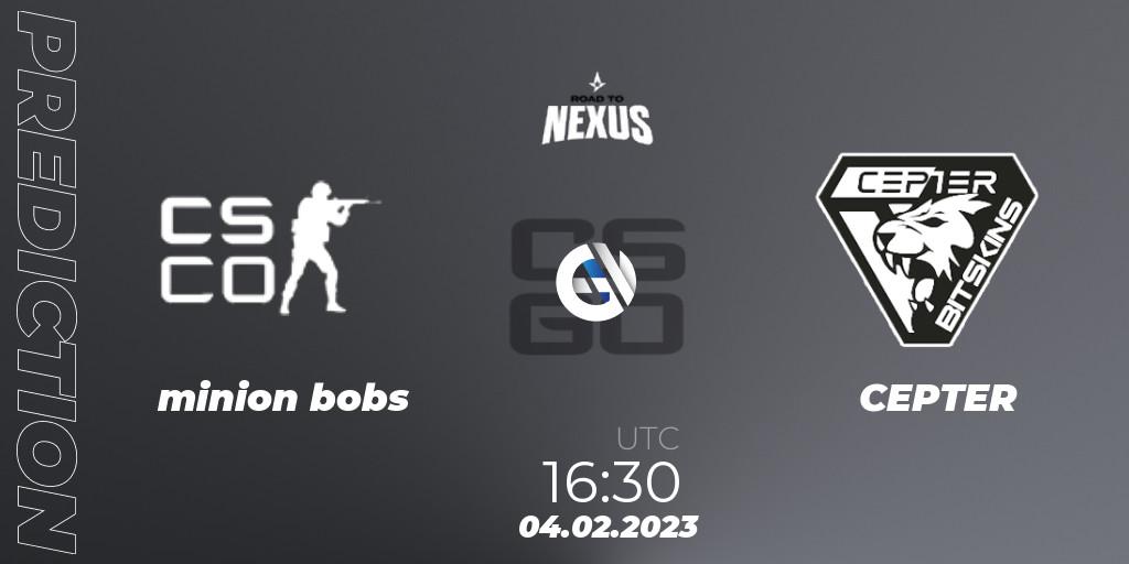 minion bobs - Alpha Gaming: ennuste. 04.02.23, CS2 (CS:GO), Road to Astralis Nexus 4