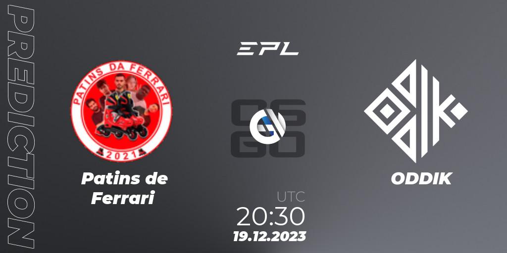 Patins de Ferrari - ODDIK: ennuste. 19.12.2023 at 20:30, Counter-Strike (CS2), EPL World Series: Americas Season 5