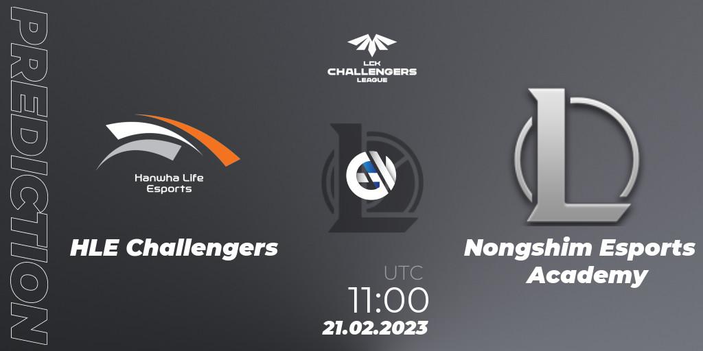 Hanwha Life Challengers - Nongshim Esports Academy: ennuste. 21.02.2023 at 11:00, LoL, LCK Challengers League 2023 Spring