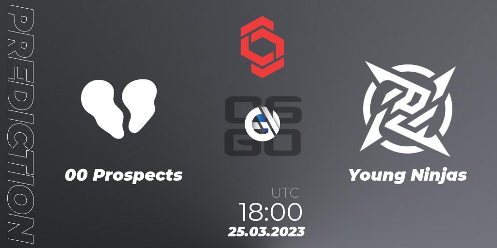 00 Prospects - Young Ninjas: ennuste. 25.03.23, CS2 (CS:GO), CCT Central Europe Series #5