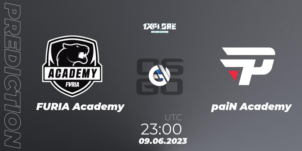 FURIA Academy - paiN Academy: ennuste. 09.06.23, CS2 (CS:GO), 1XPLORE Latin America Cup 1