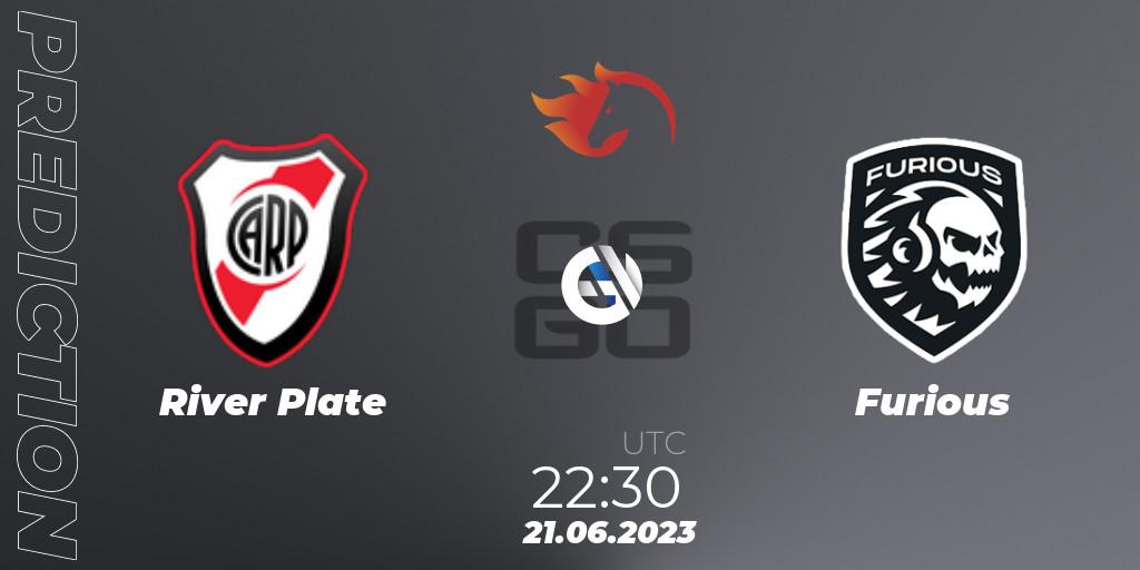 River Plate - Furious: ennuste. 21.06.2023 at 22:30, Counter-Strike (CS2), FiReLEAGUE Argentina 2023